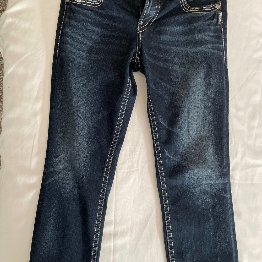 Suki Silver Jean Capris